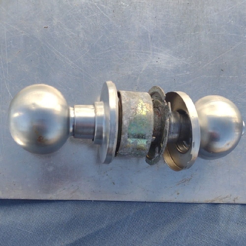 Silver Door Knob Set